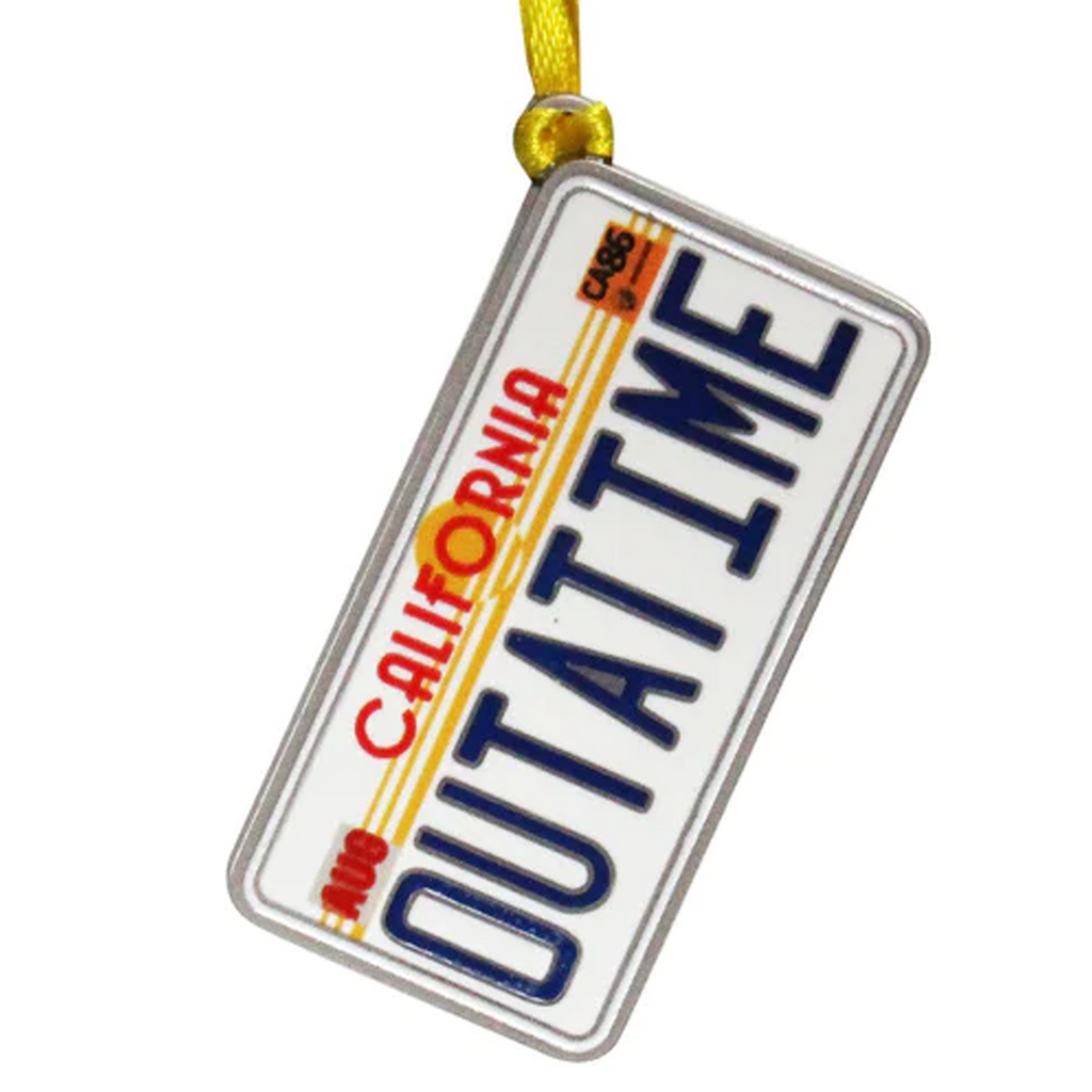 Back to the Future License Plate Hanging Decoration | Happy Piranha