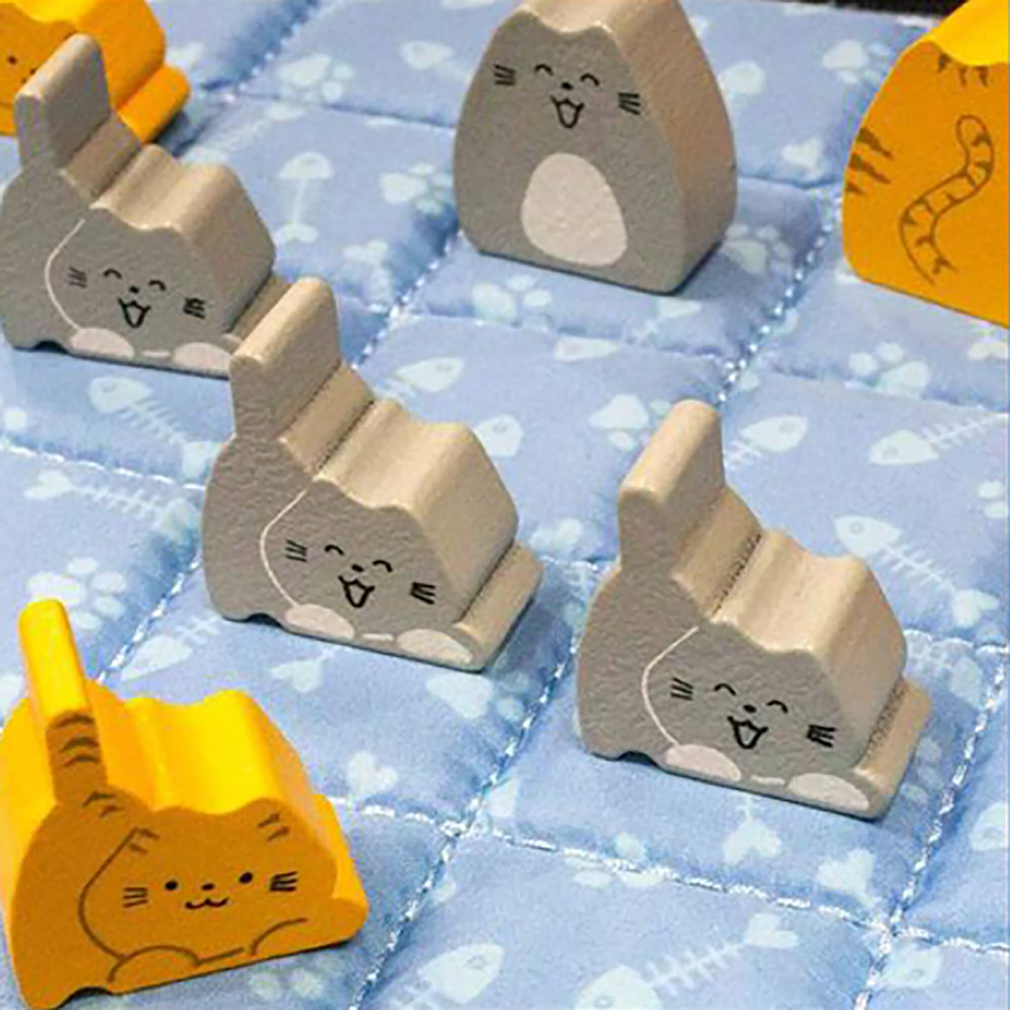 Boop. Board Game (Close up of Cat Tokens) | Happy Piranha