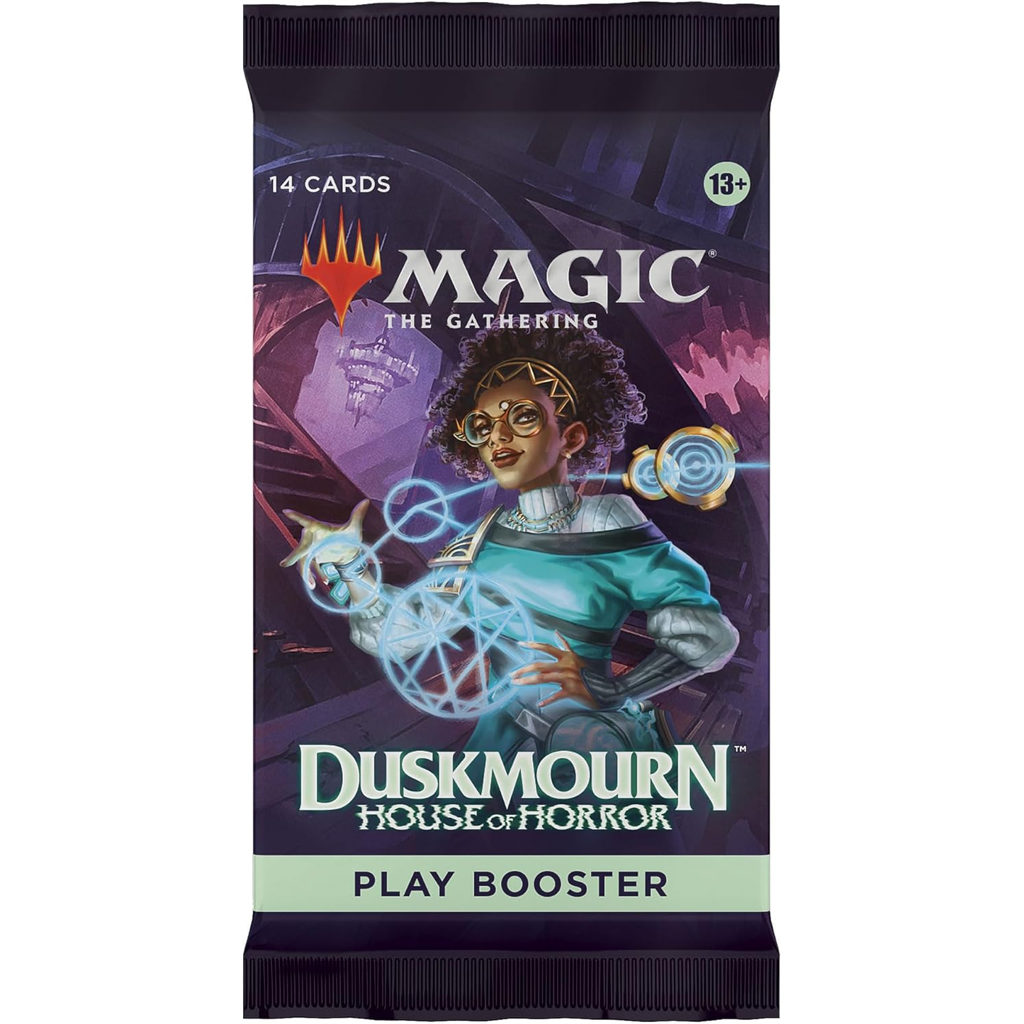 Duskmourn: House of Horror Magic the Gathering Play Booster Pack on a White Background | Happy Piranha