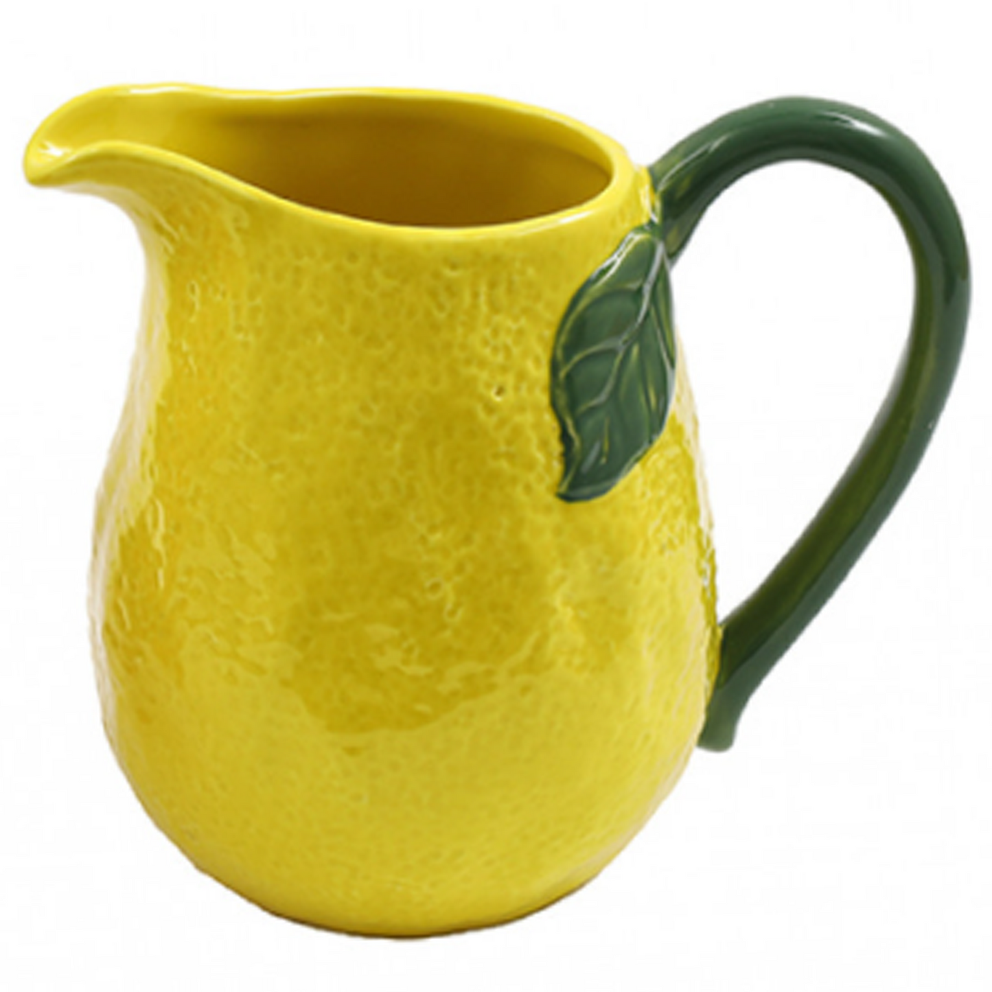 Lemon Design Decorative Ceramic Fruit Jug on a White Background | Happy Piranha