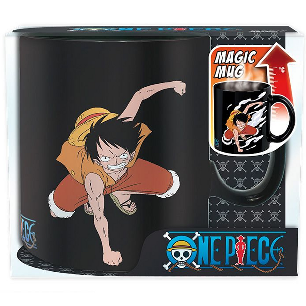 One Piece - Mug Heat Change/Tazza Termica 460 Ml Wanted - Pidak Shop Srls