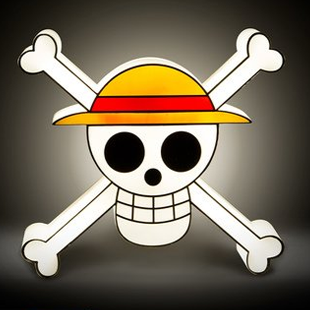Free shipping High Quality pirate Monkey D. Luffy Skull Flag straw