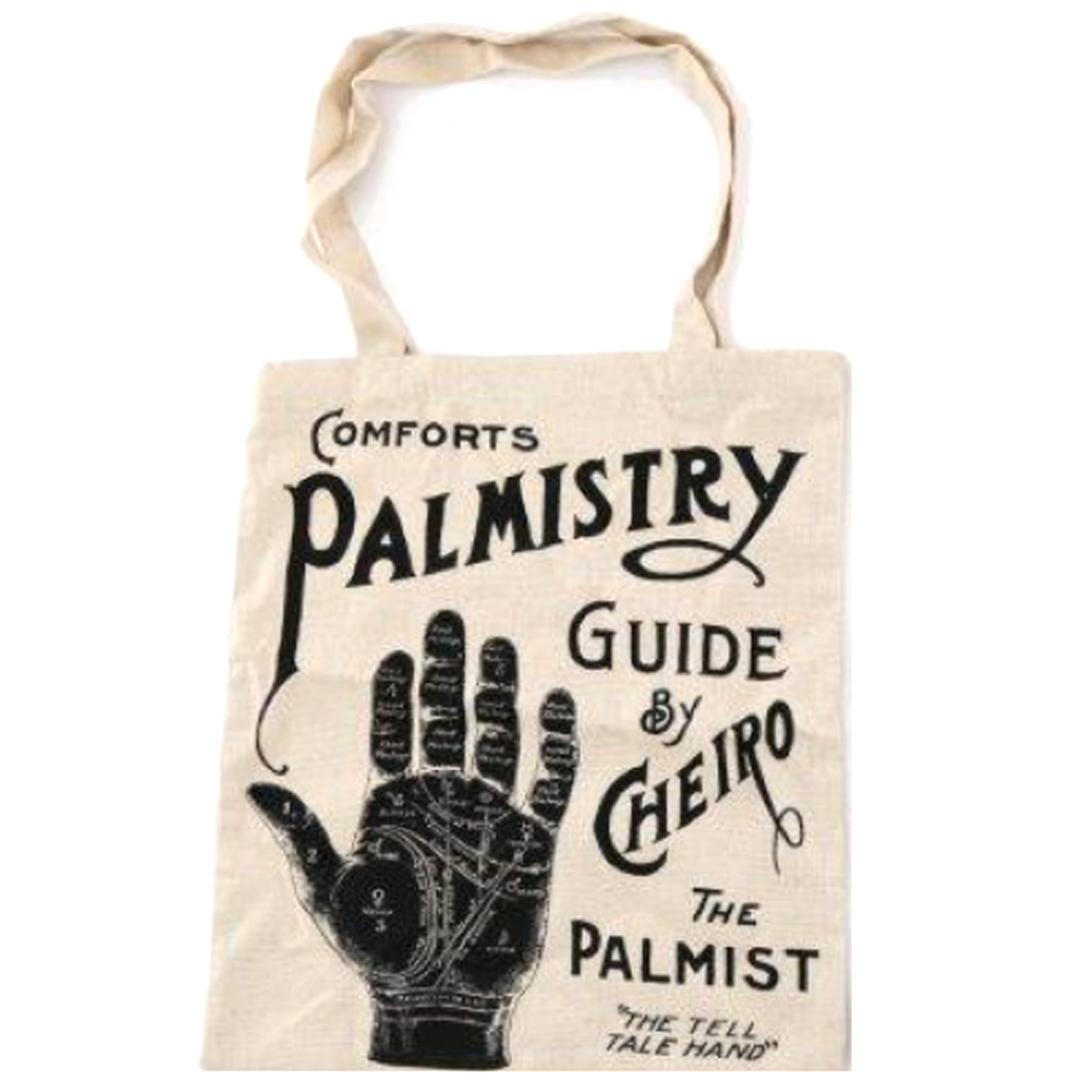 Palmistry Design Tote Bag | Happy Piranha