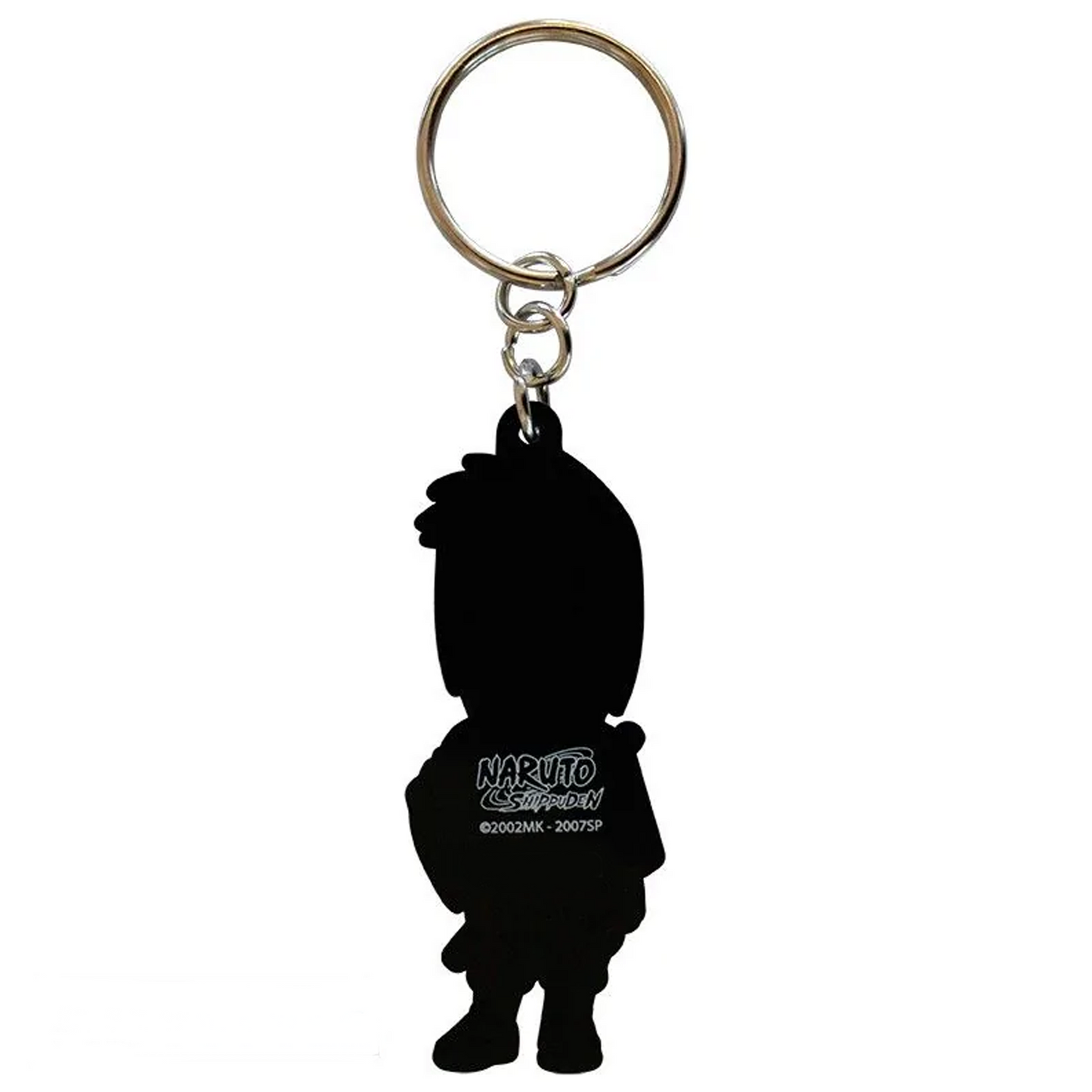 Naruto Shippuden Sasuke Uchiha Rubber Keychain (Back) | Happy Piranha