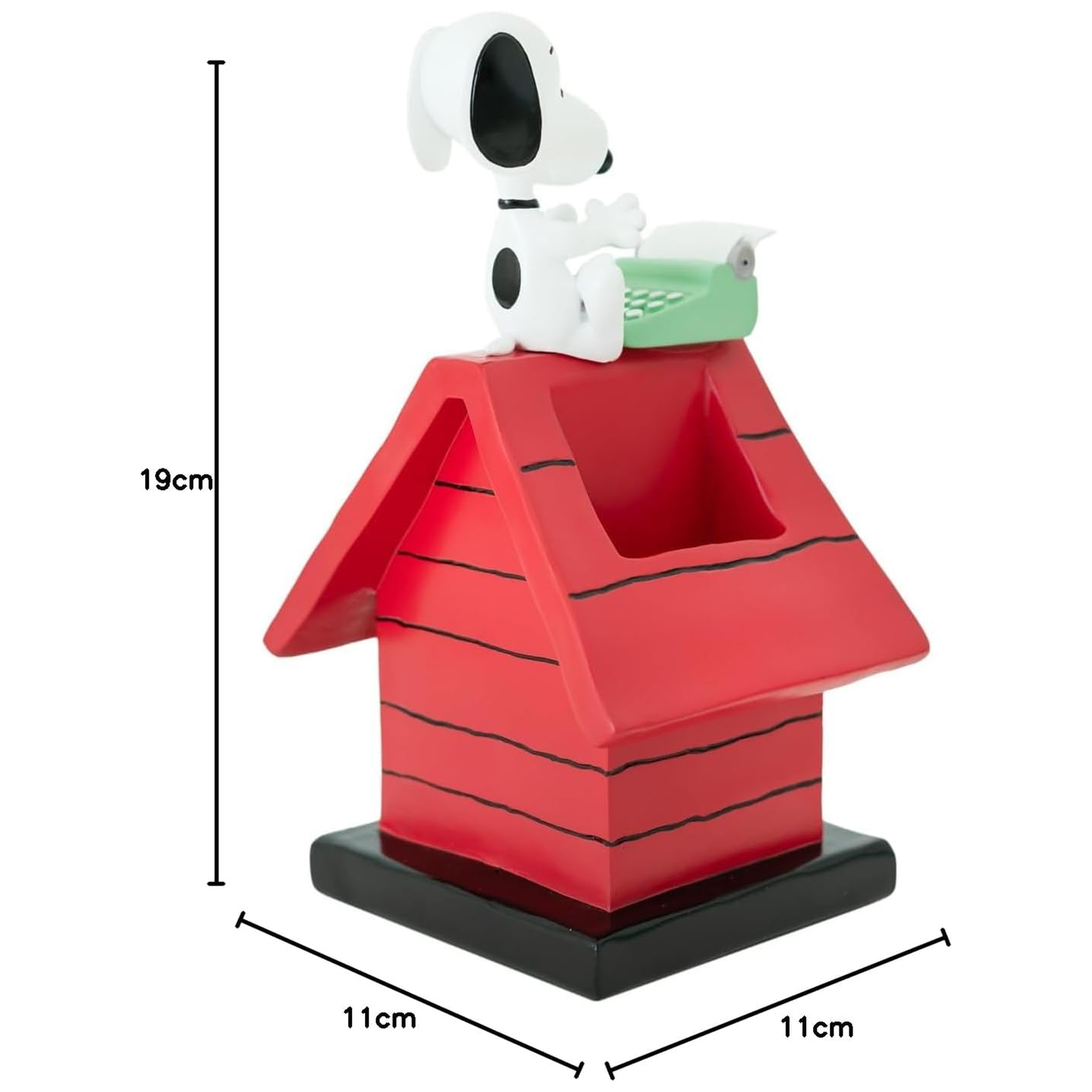 Snoopy Dog House Pen & Pencil Pot / Storage Organiser Dimensions | Happy Piranha