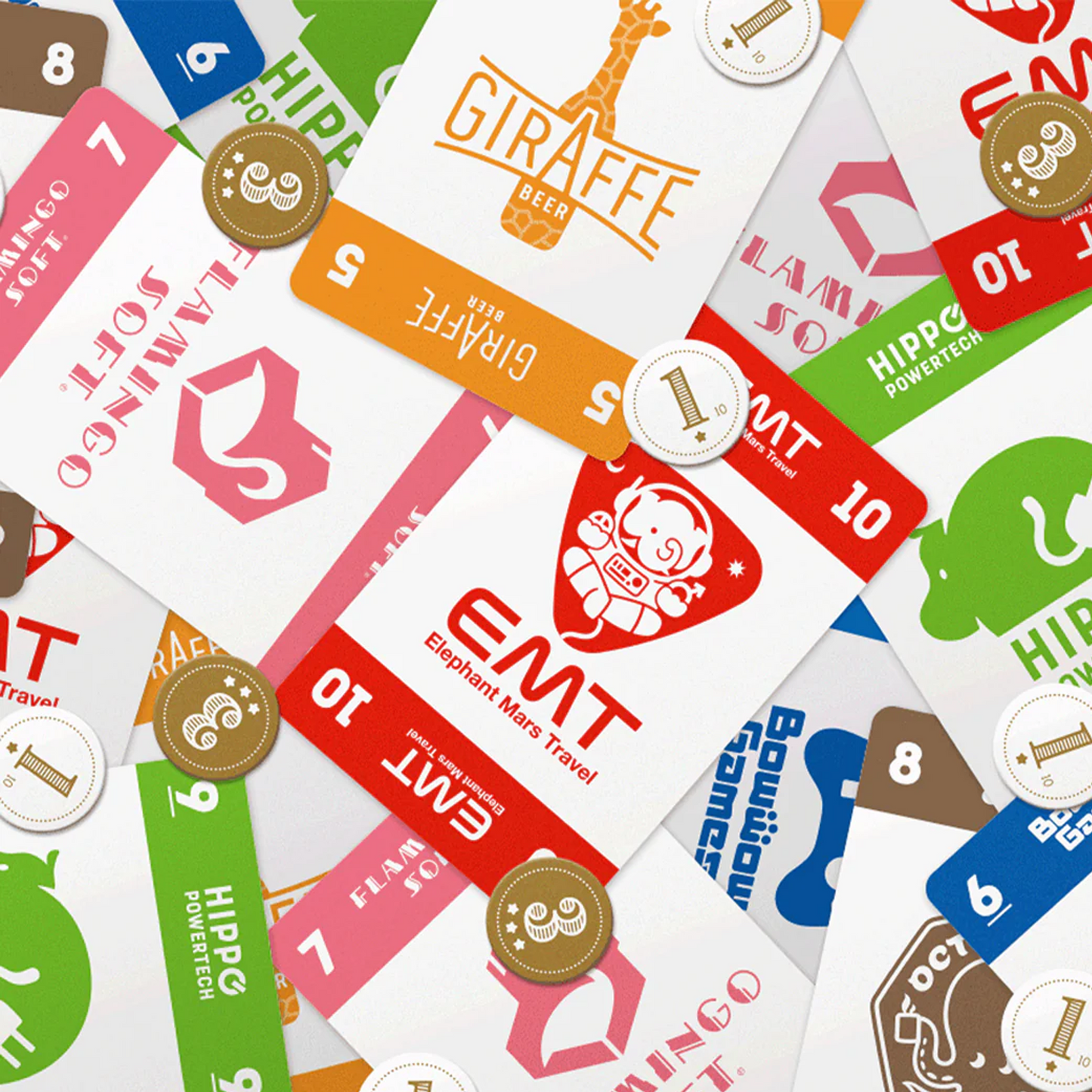 Startups Board Game (Card Examples) | Happy Piranha