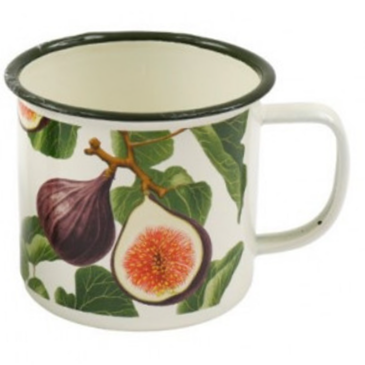 Cosy Home Fig Design Tin Mug (Design 2) Happy Piranha