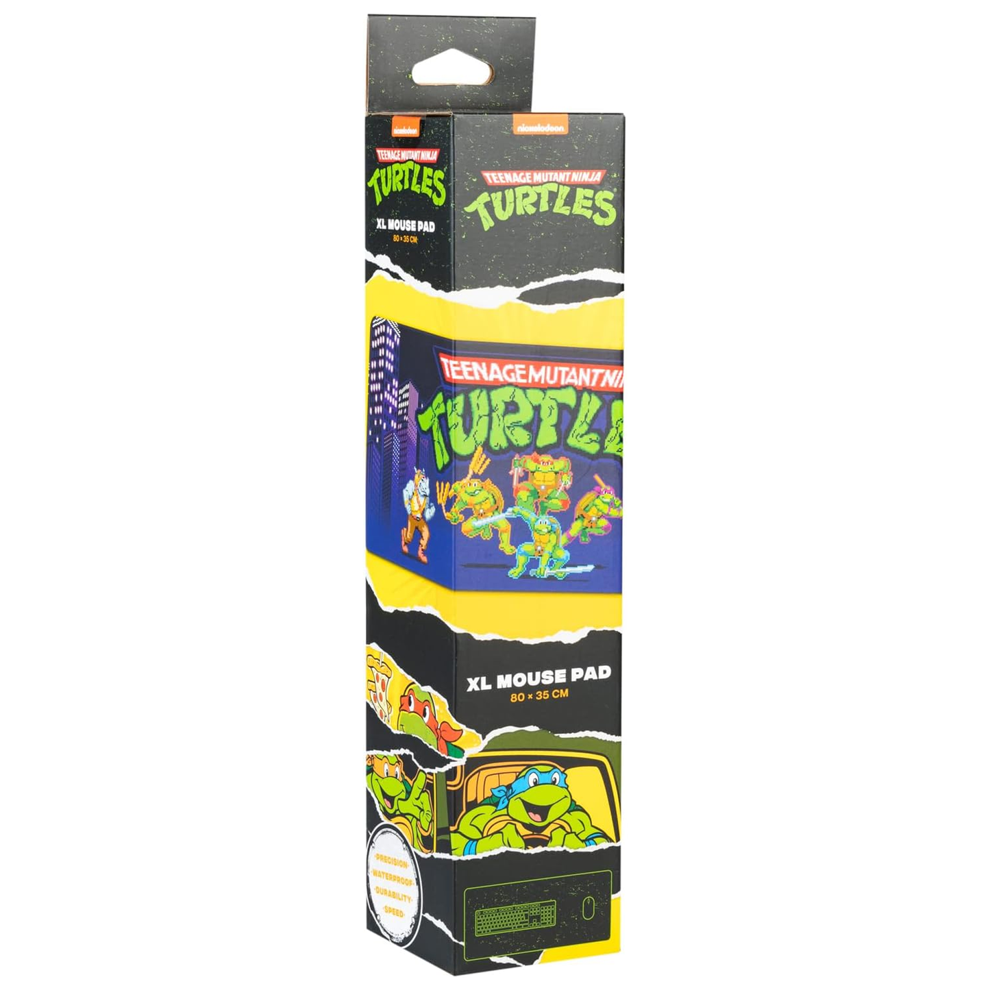 Teenage Mutant Ninja Turtles XXL 31.5 Inch Gaming Mouse Pad & Keyboard Mat in its Colourful Carboard Packaging | Happy Piranha