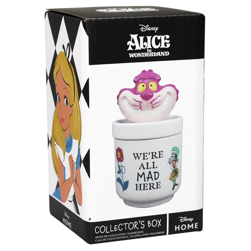 Alice in Wonderland Cheshire cat We're all mad here tea set