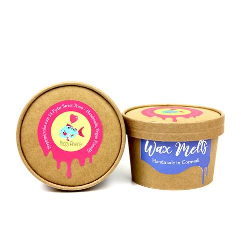 Small Happy Piranha wax melt tub size.