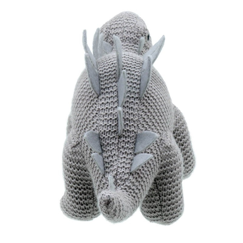 Stegosaurus Knitted Soft Toy back view | Happy Piranha