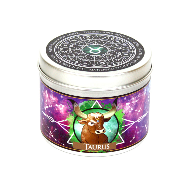 Taurus Zodiac Star Sign Scented Candle 20 April 20 May Happy