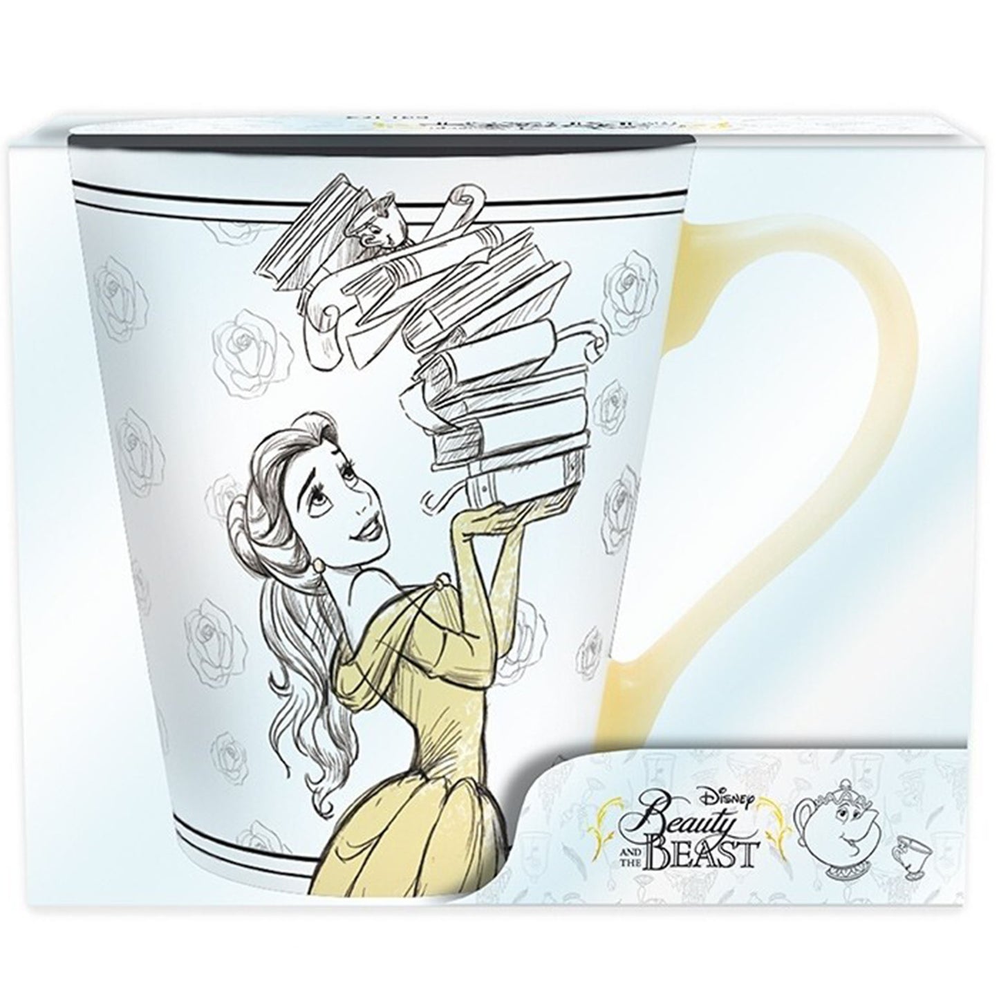 Disney Beauty & The Beast Belle Books Mug (In its Packaging) | Happy Piranha