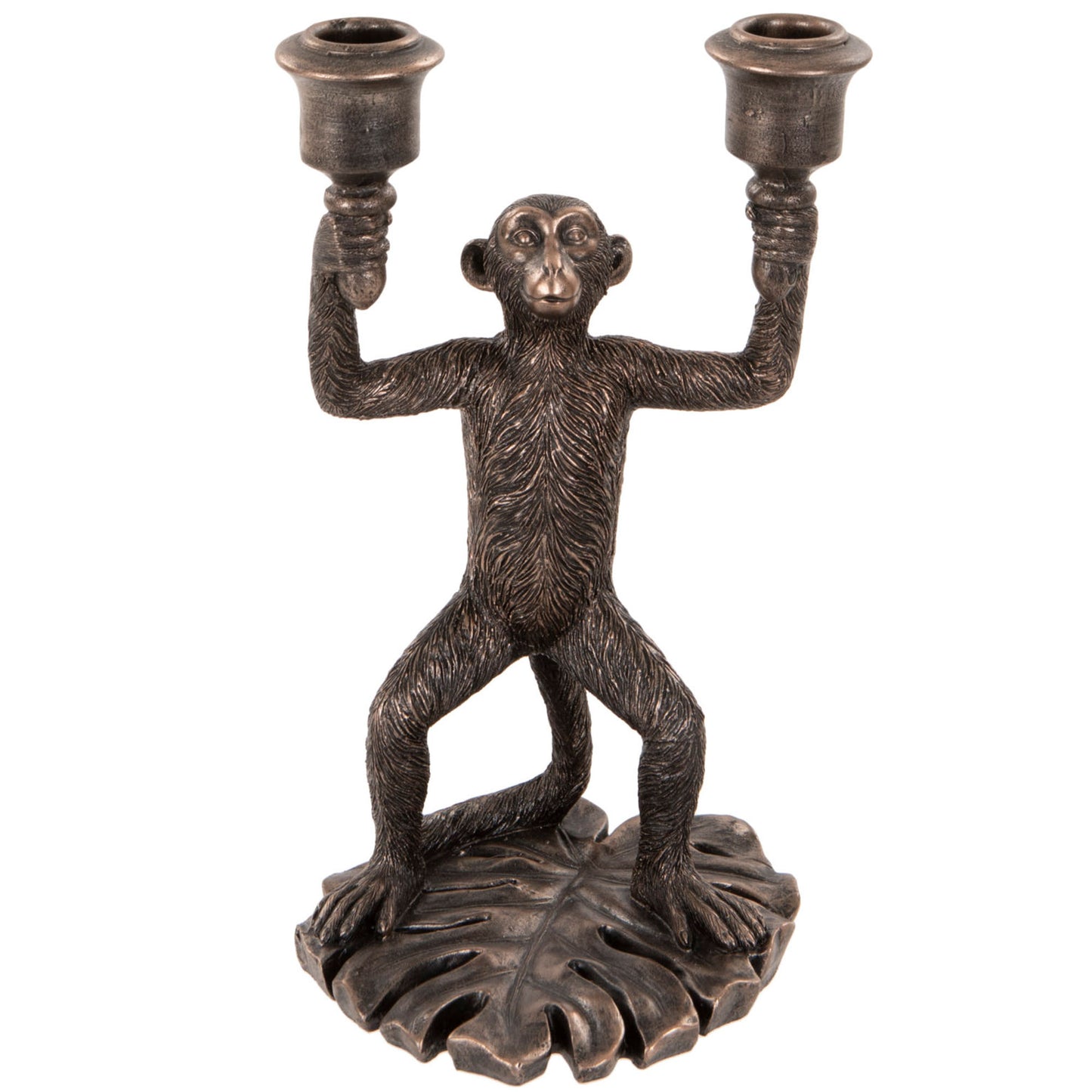 Bronze Monkey Candlestick Candle Holder | Happy Piranha