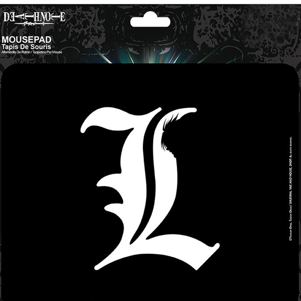 Death Note 'L' Mouse Pad Flexible Computer Mouse Mat Happy Piranha
