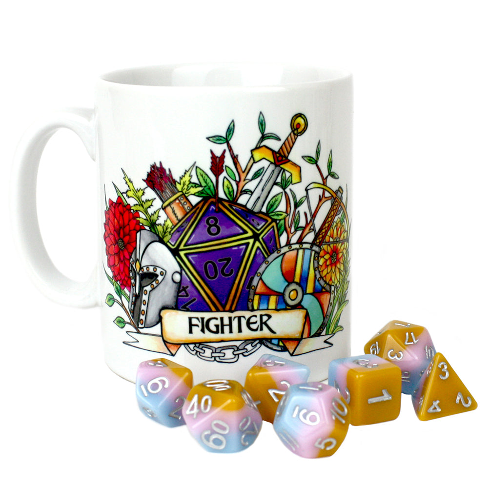 Dungeons and Dragons DnD Fighter Class Mug | Happy Piranha