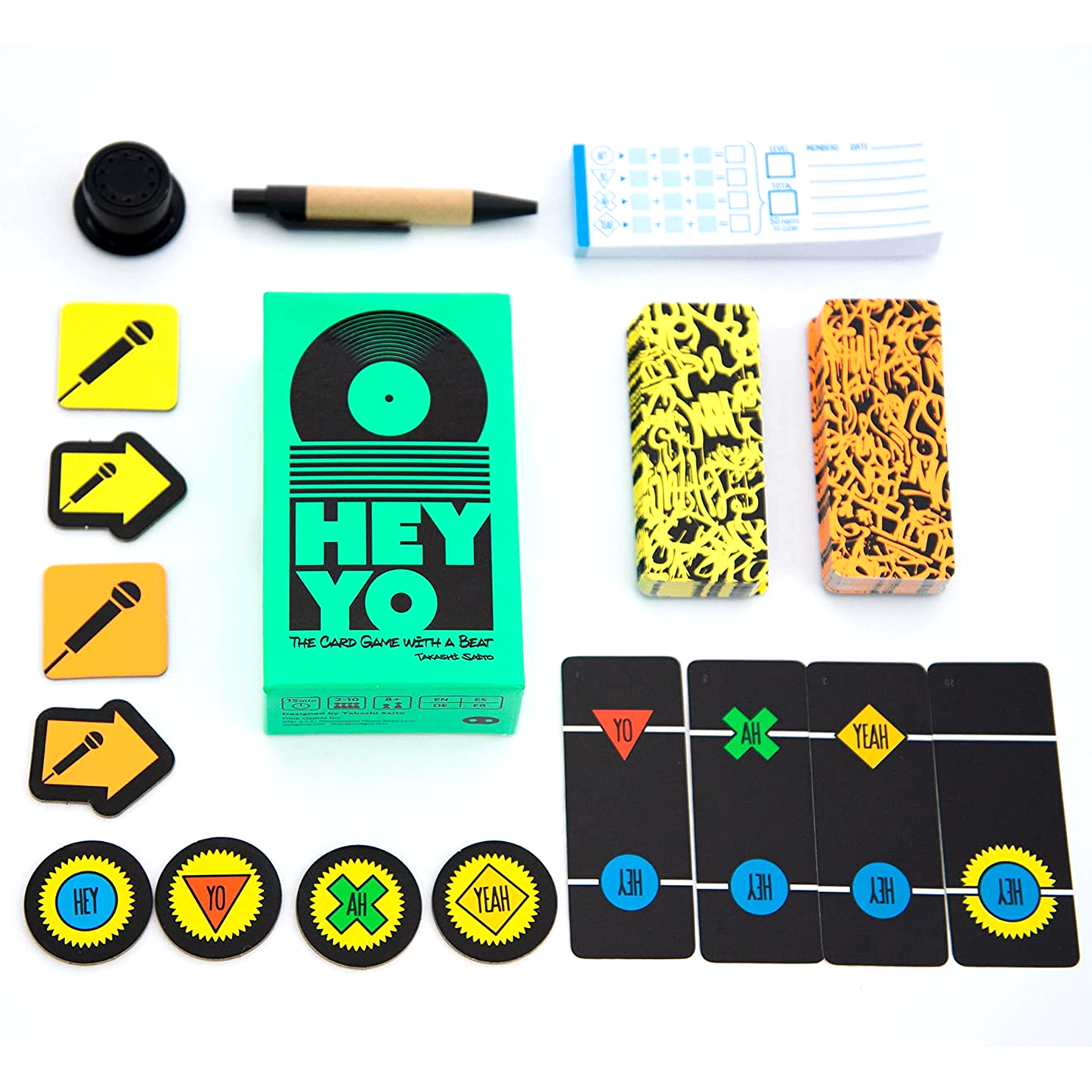 Hey Yo - The Card Game With a Beat (Box and Contents) | Happy Piranha