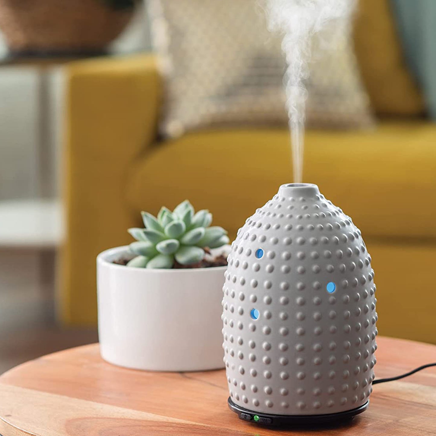 Grey (Gray) Hobnail - Airome Light Up Essential Oil Fragrance Diffuser