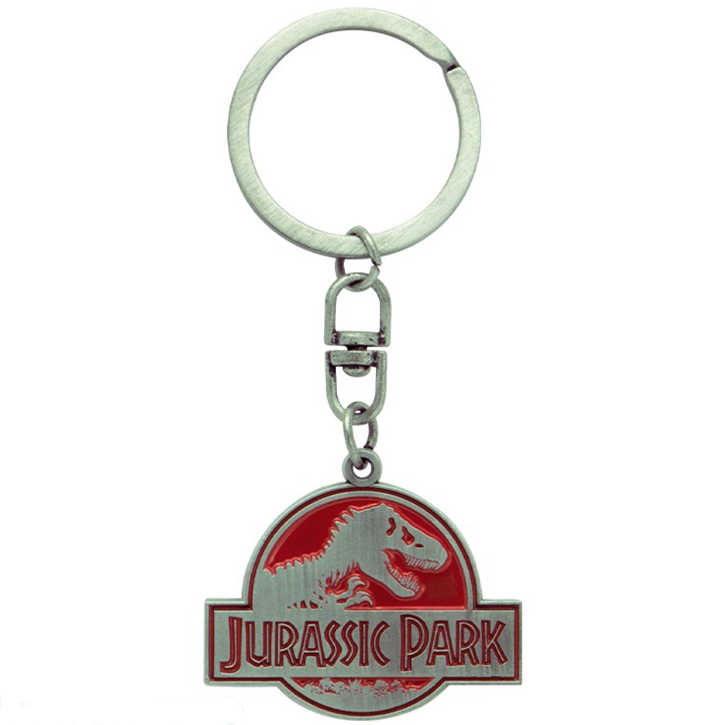 Jurassic Park Metal Keychain | Happy Piranha