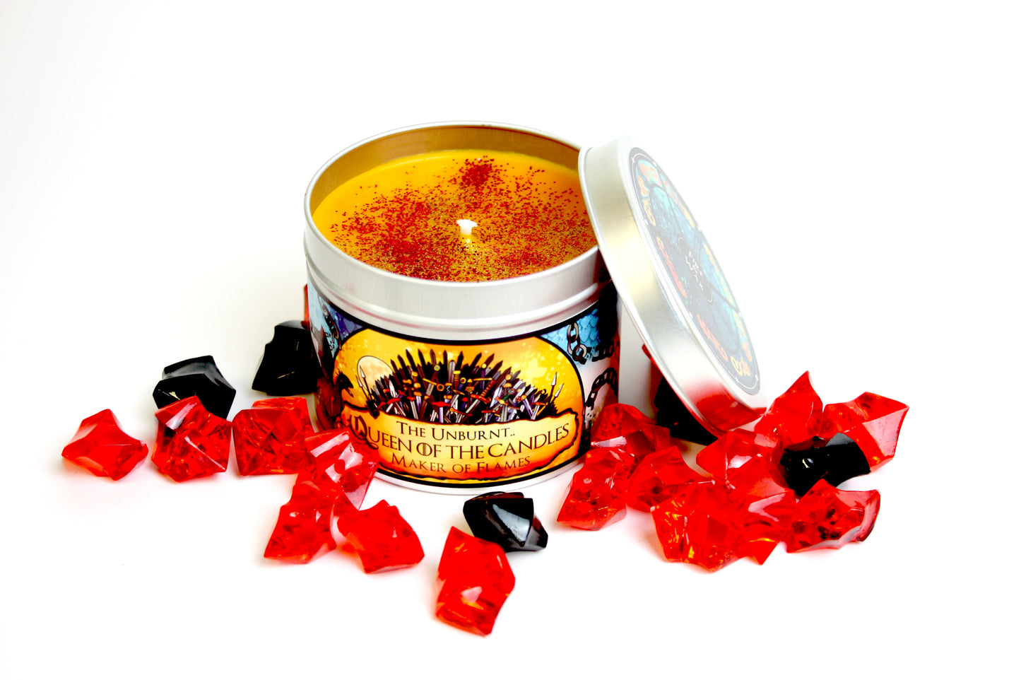 A scented candle inspired by Khaleesi the mother of dragons.