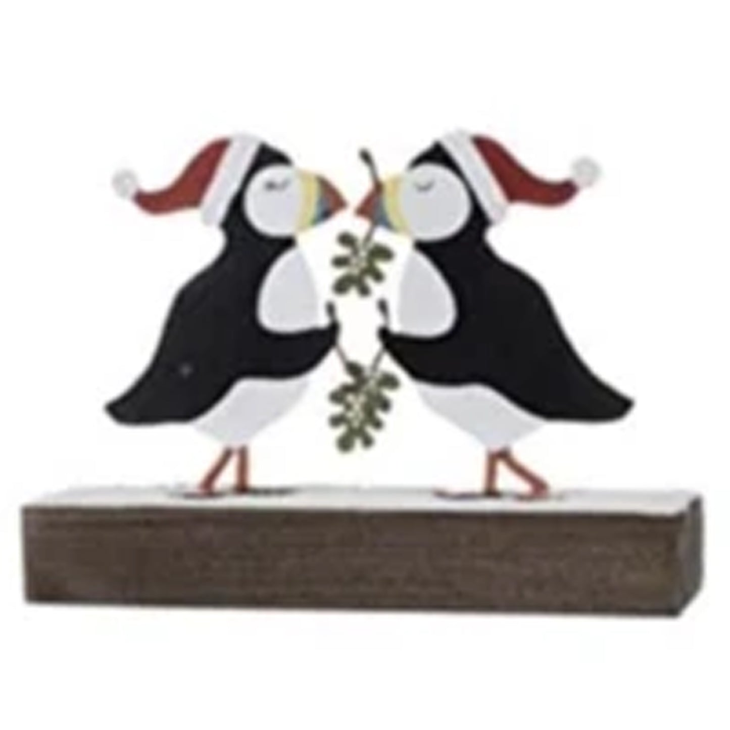 Kissing Puffins Christmas Decoration | Happy Piranha