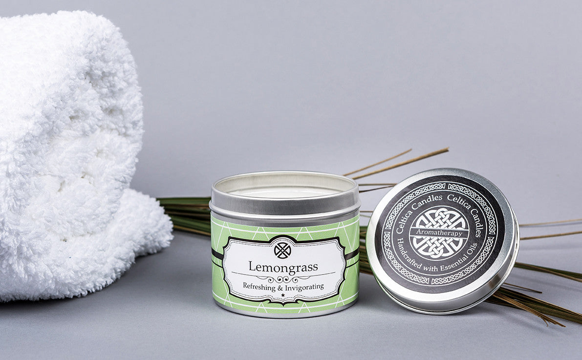 Lemongrass Aromatherapy Candle - Happy Piranha Gifts
