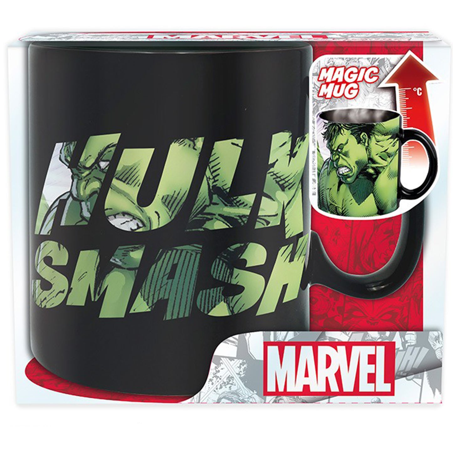 Marvel - Hulk Smash King Size Heat Change Mug in Packaging | Happy Piranha