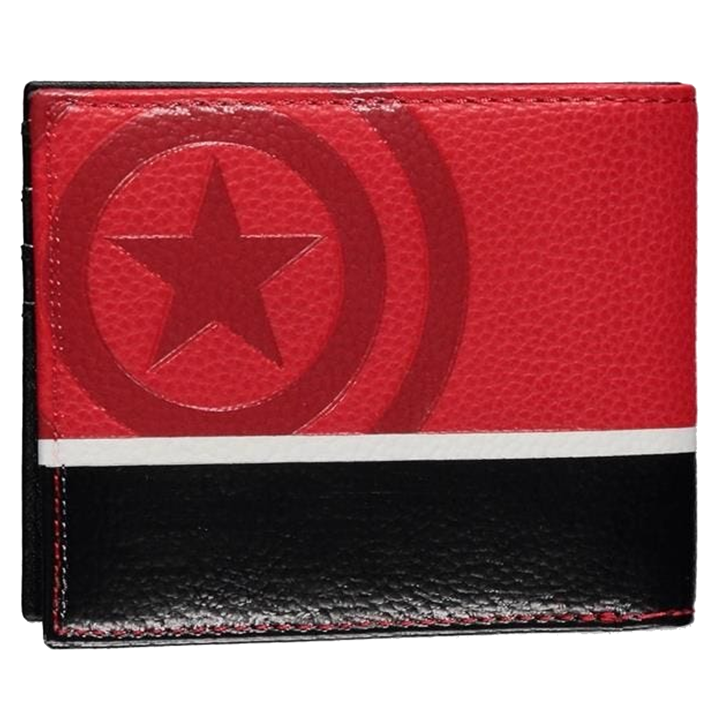 Captain America Japanese Katakana Bifold Marvel Wallet (Back) | Happy Piranha