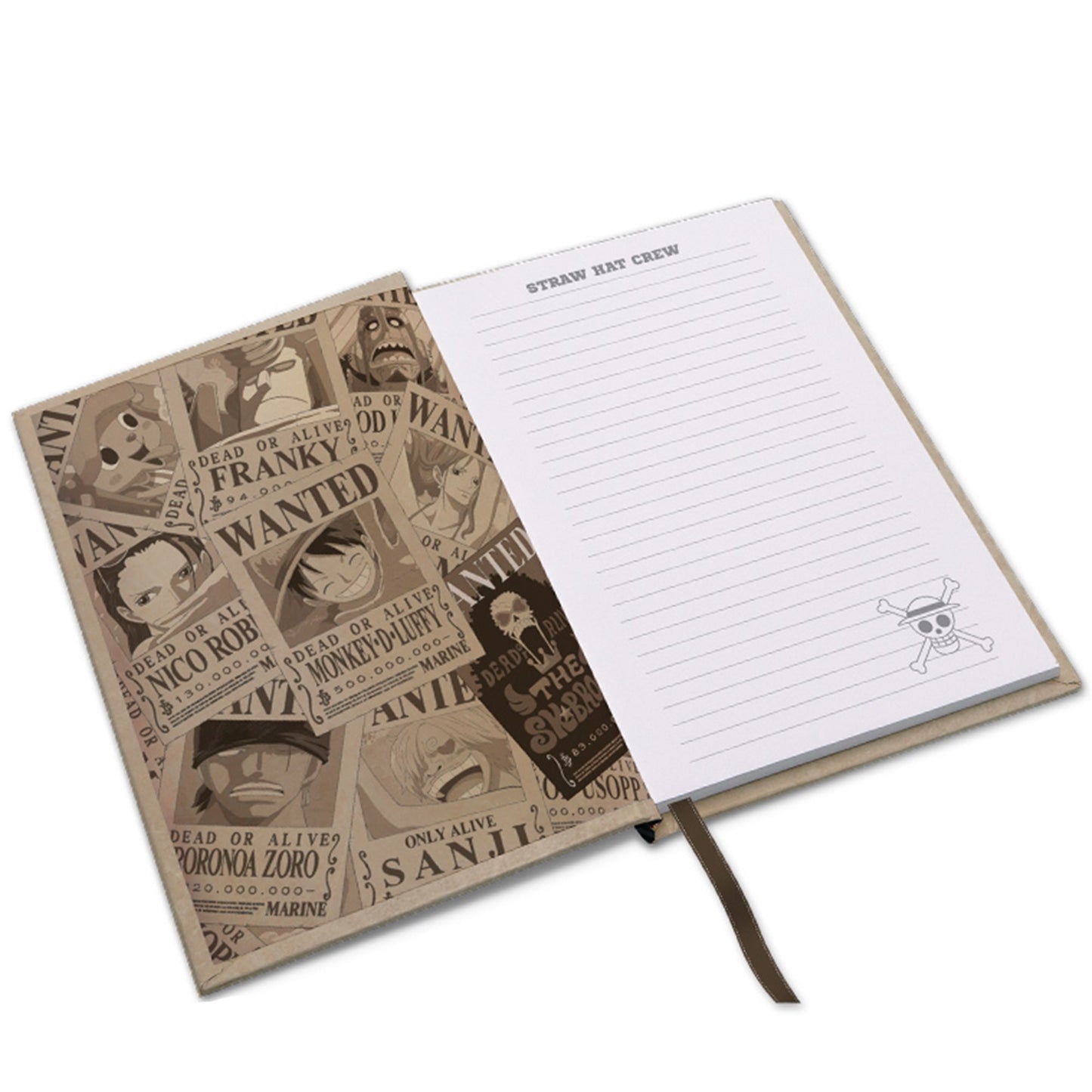 One Piece Monkey D Luffy Wanted Poster A5 Notebook Page Design | Happy Piranha