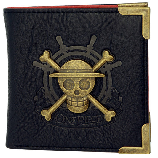 Premium One Piece Skull and Crossbones Bifold Wallet | Happy Piranha