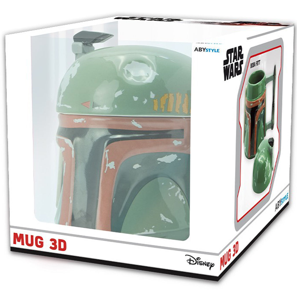 Star Wars Boba Fett's Helmet with Battle Scars Ceramic 3D Sculpted Mug, 20  Ounces 