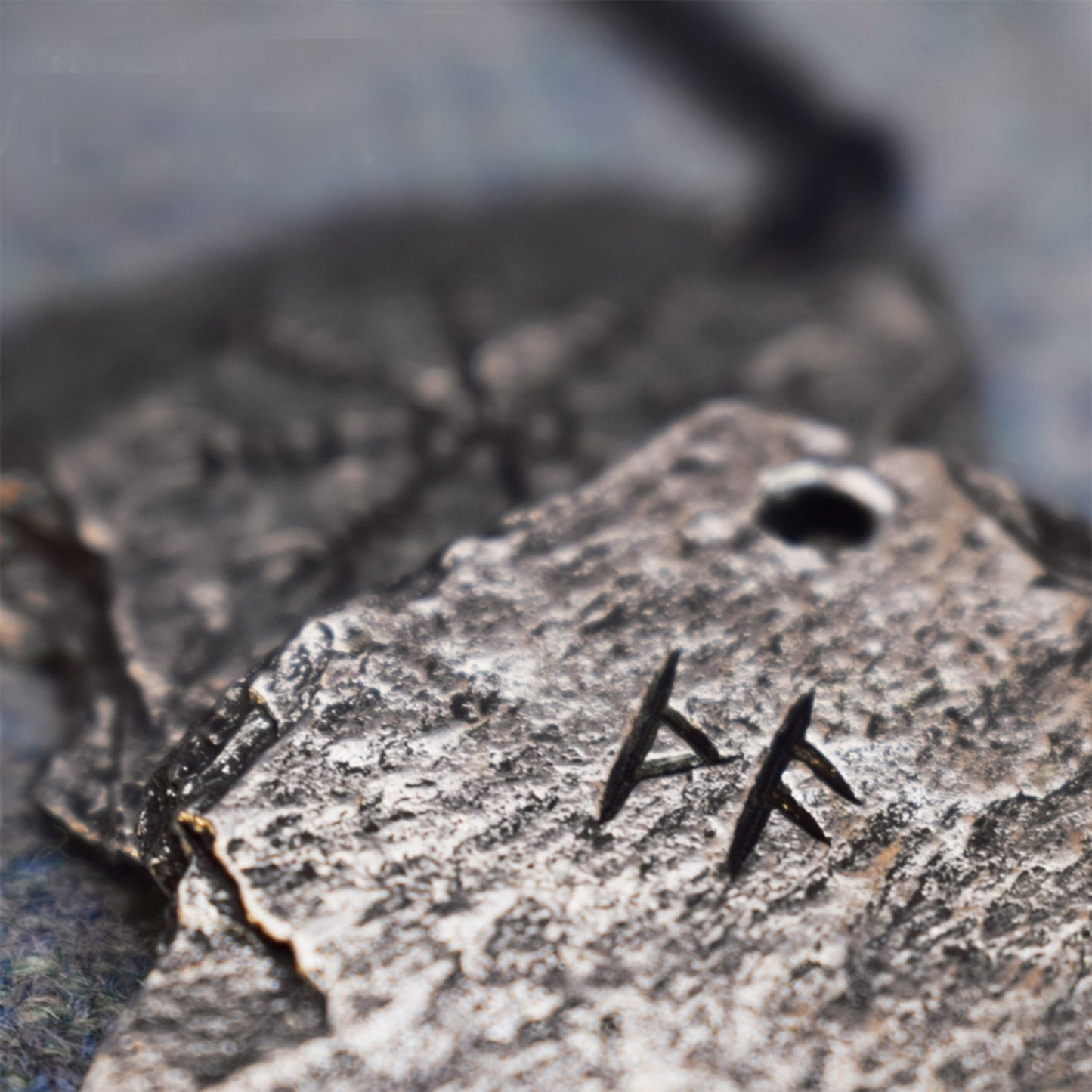 The Helm of Awe Pewter Viking Pendant Back Design | Happy Piranha