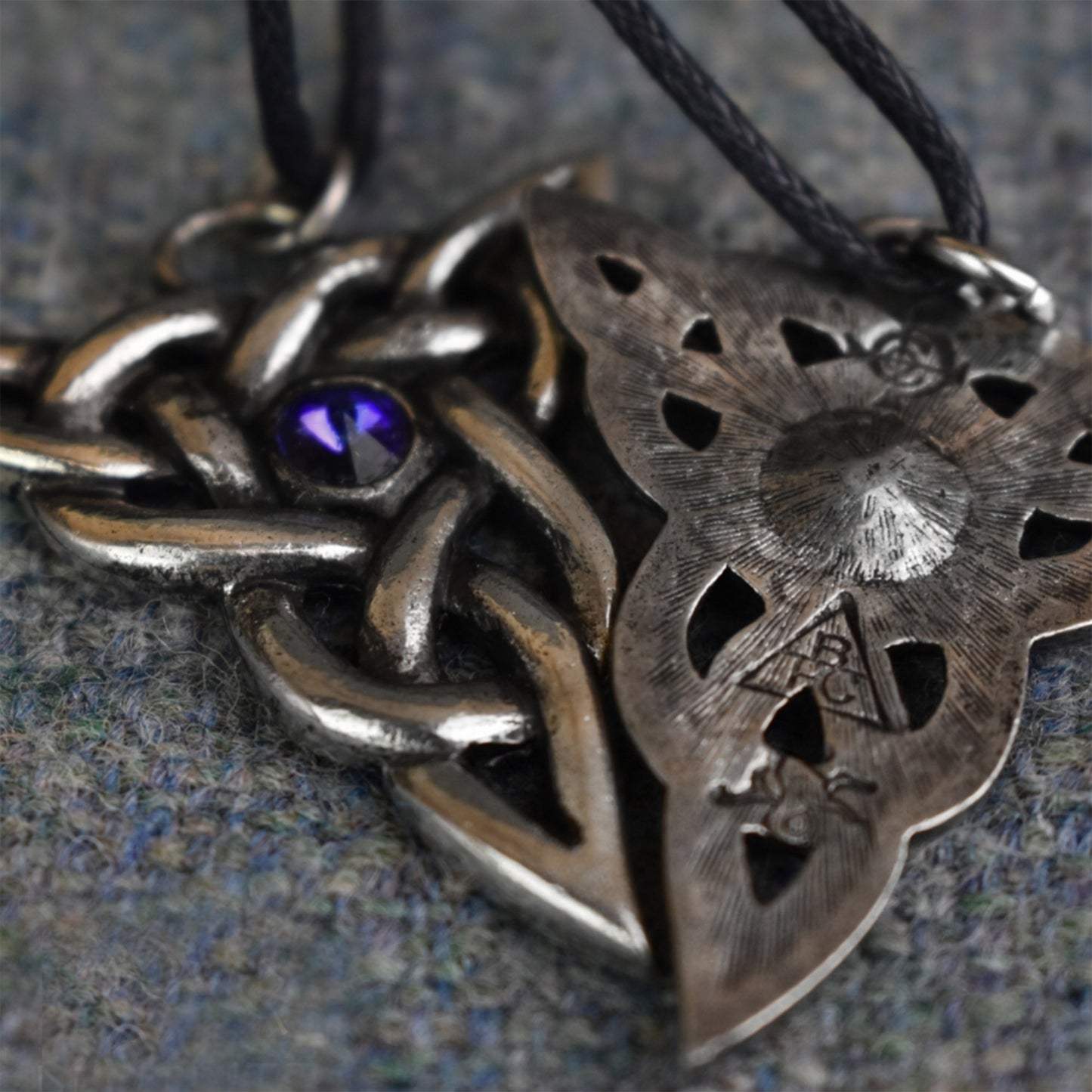 Trinity Knot Pewter Celtic Design Pendant (Front and Back Design) | Happy Piranha
