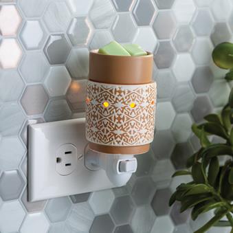 White Terracotta: Plug in Fragrance and Wax Melt Warmer Plugged in | Happy Piranha