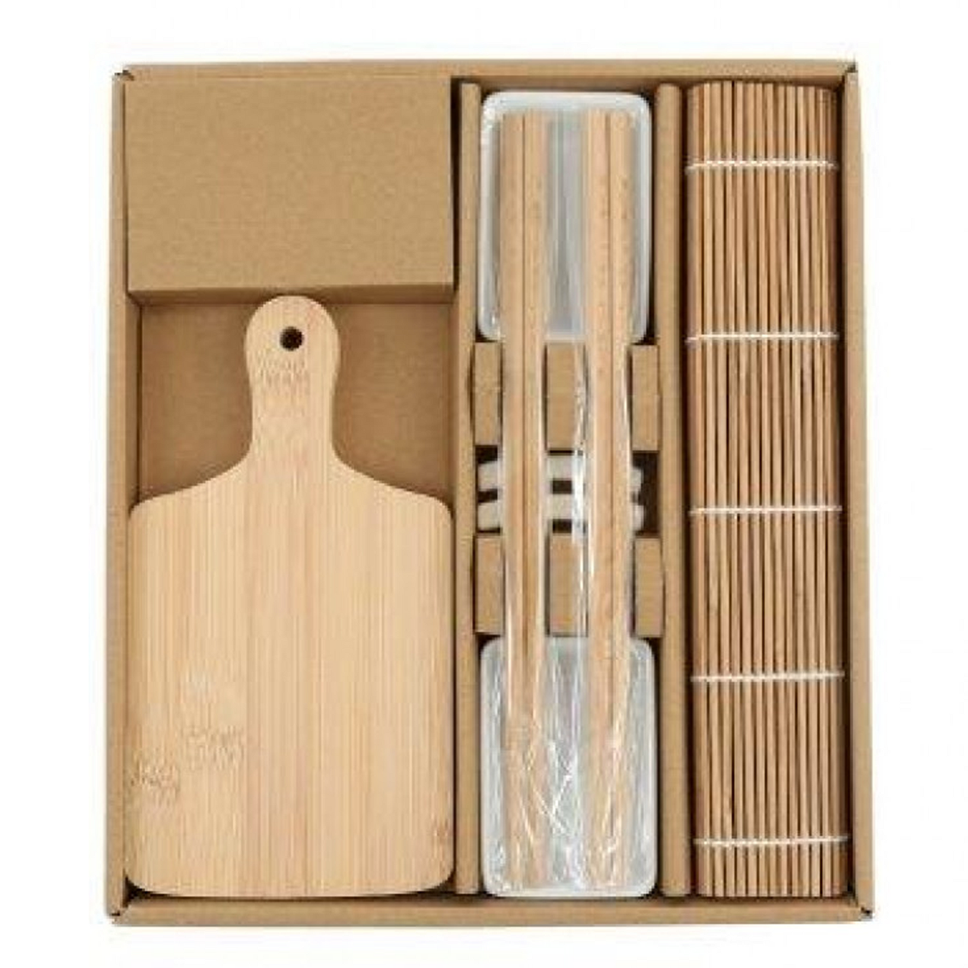 9 Piece Sushi Serving Set With Boards and Dishes (Opened) | Happy Piranha