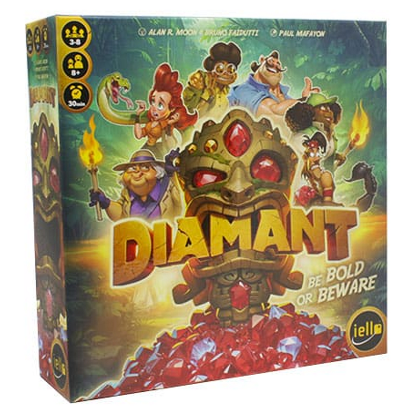 Diamant Board Game (Front of Box) on a White Background | Happy Piranha