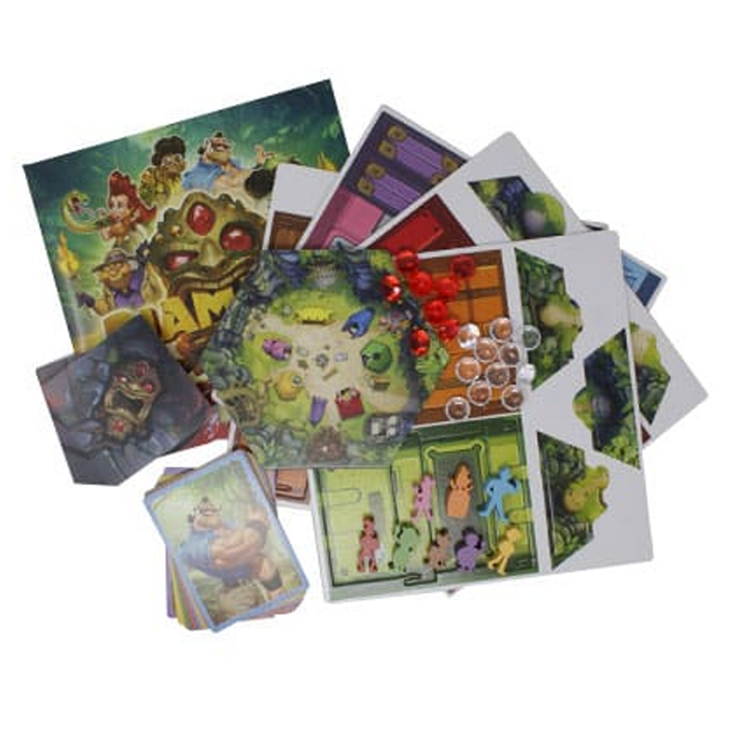 Diamant Board Game (Contents) on a White Background | Happy Piranha