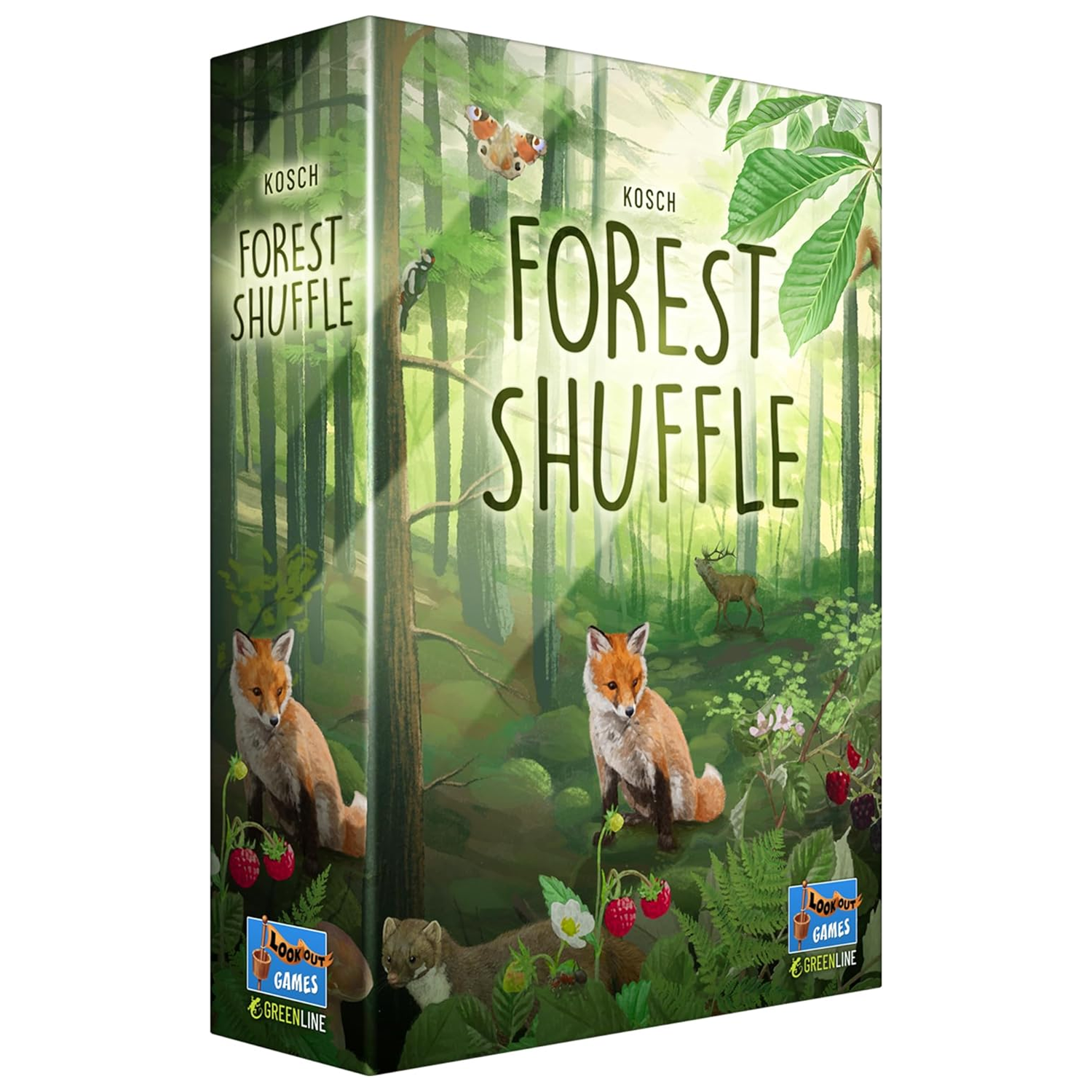 Forest Shuffle Card Game (Front of Box) on a White Background | Happy Piranha