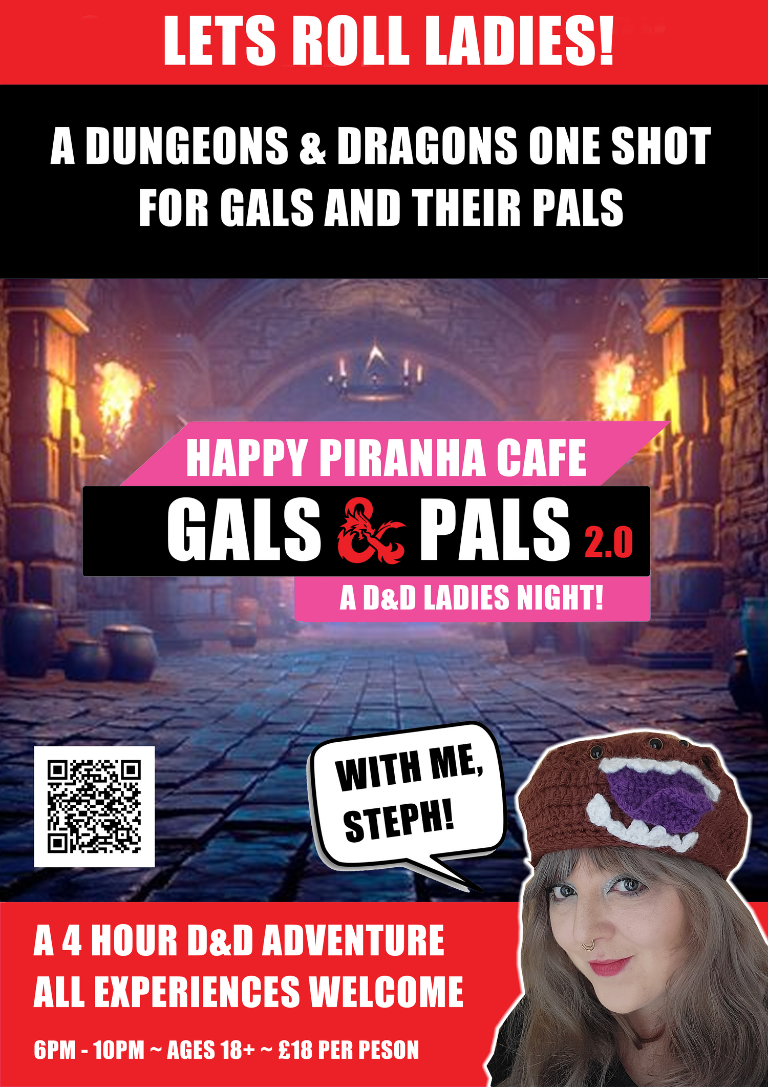 Gals & Pals 2.0 : A Dungeons & Dragons Ladies Night | Piranha Cafe