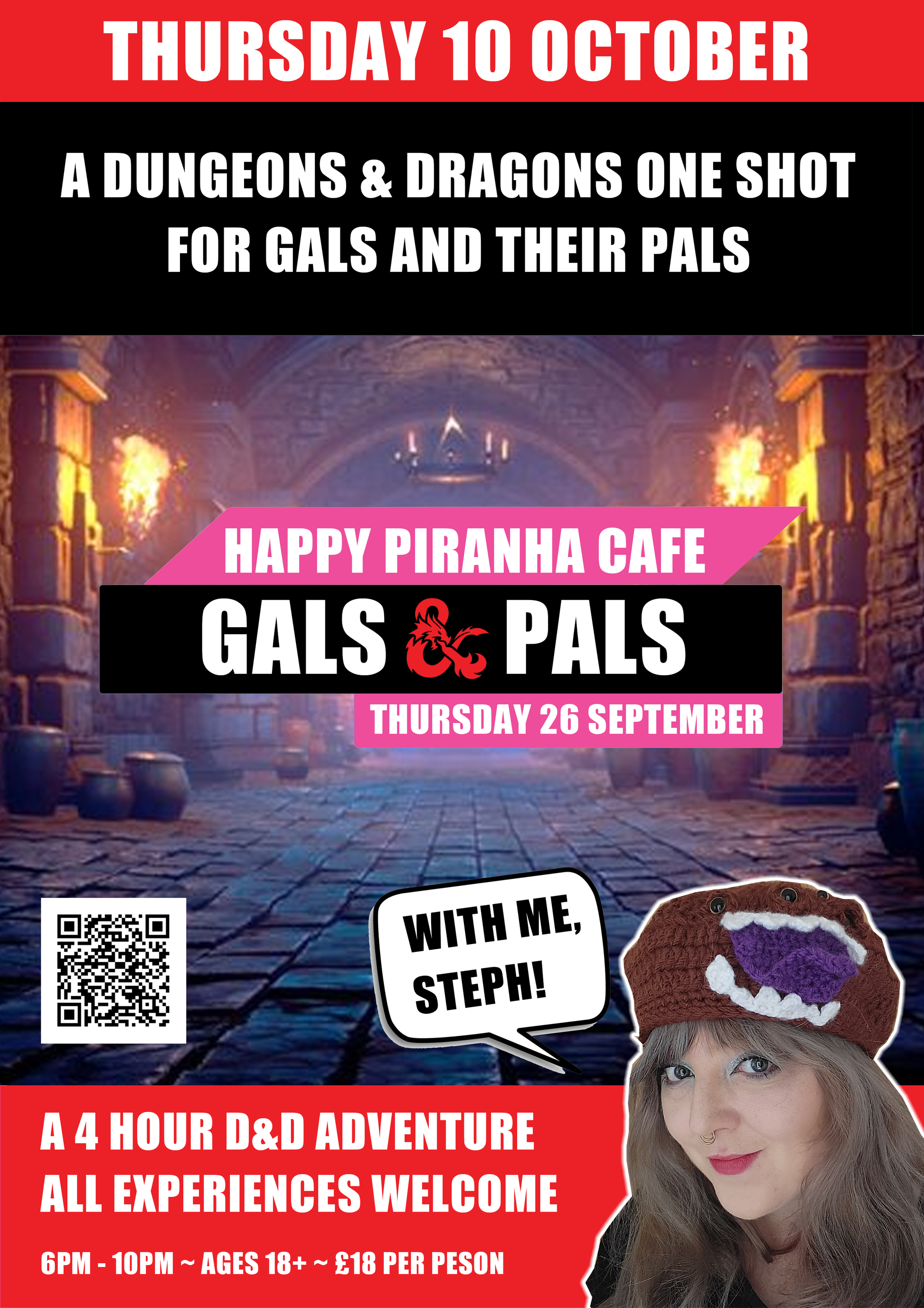 Gals & Pals: A Dungeons & Dragons Ladies Night - Thursday 10 October | Happy Piranha