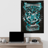 Harry Potter Triwizard Tournament Flag 70 x 100cm Wall Scroll Above a Desk | Happy Piranha