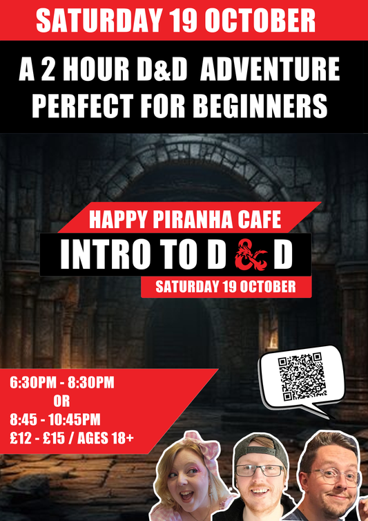 An Intro to Dungeons & Dragons - Saturday 19 October | Happy Piranha