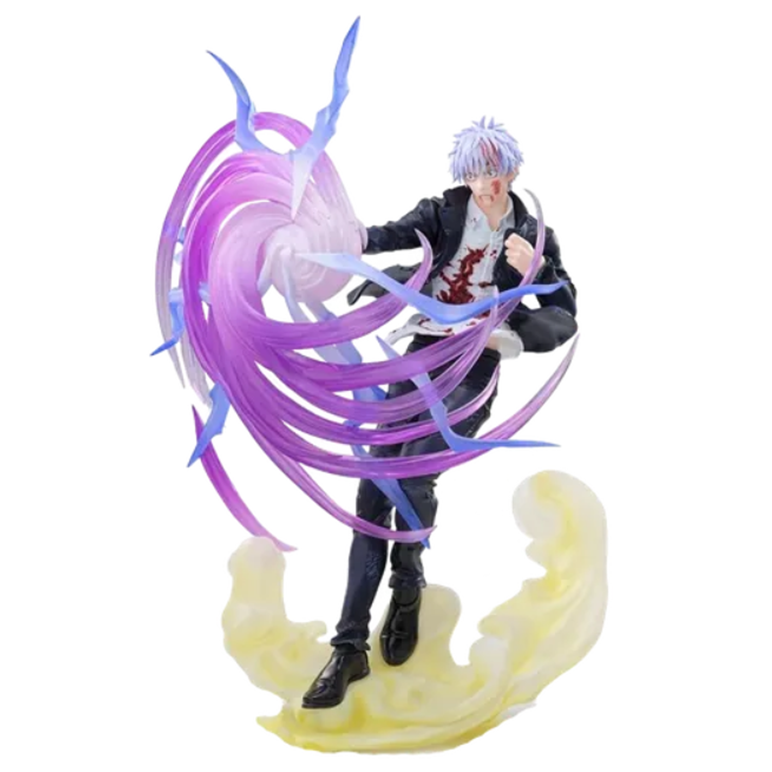 Gojo Satoru: Jujutsu Kaisen Hollow Purple Technique Luminista Figure (Side) on a White Background | Happy Piranha