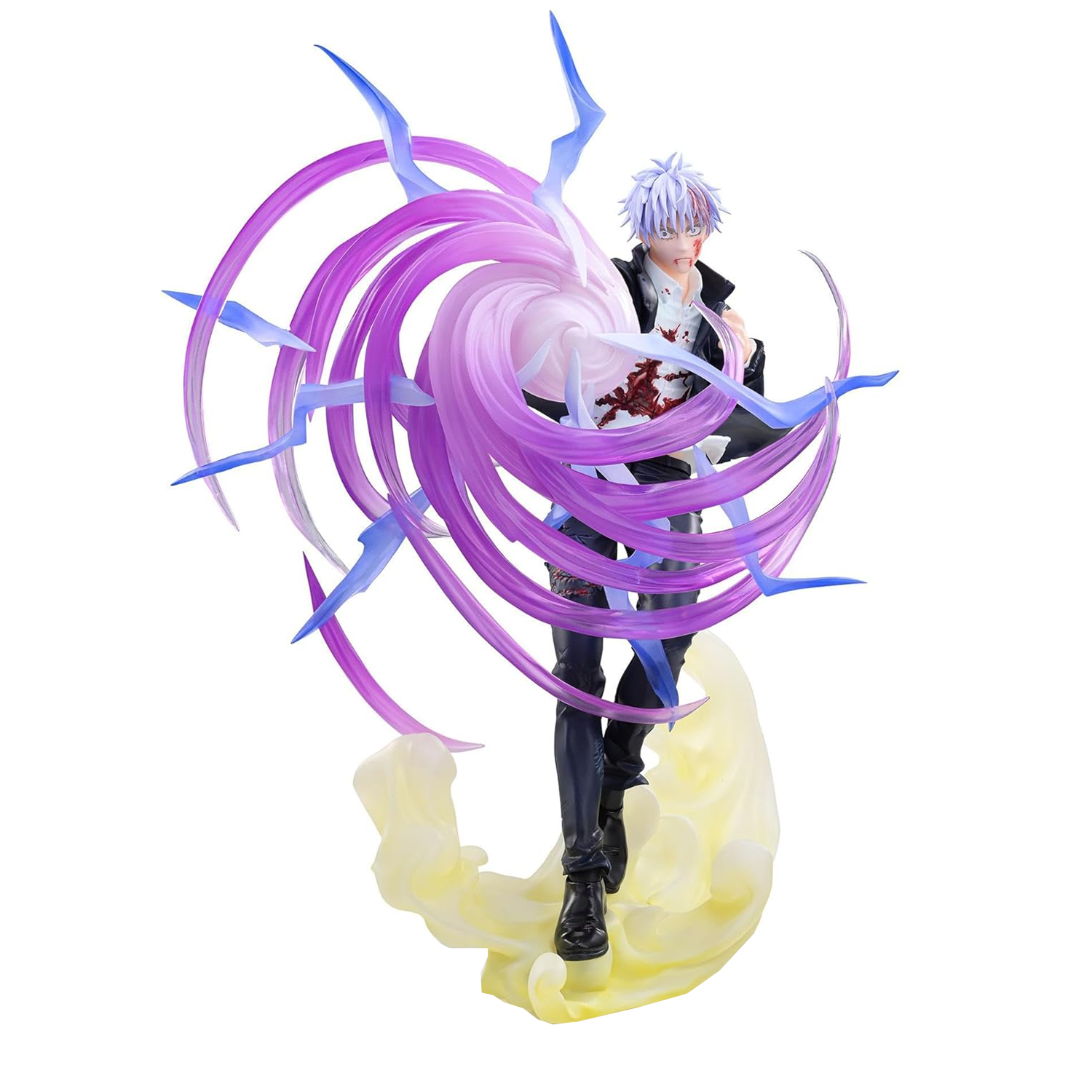 Gojo Satoru: Jujutsu Kaisen Hollow Purple Technique Luminista Figure (Front) on a White Background | Happy Piranha