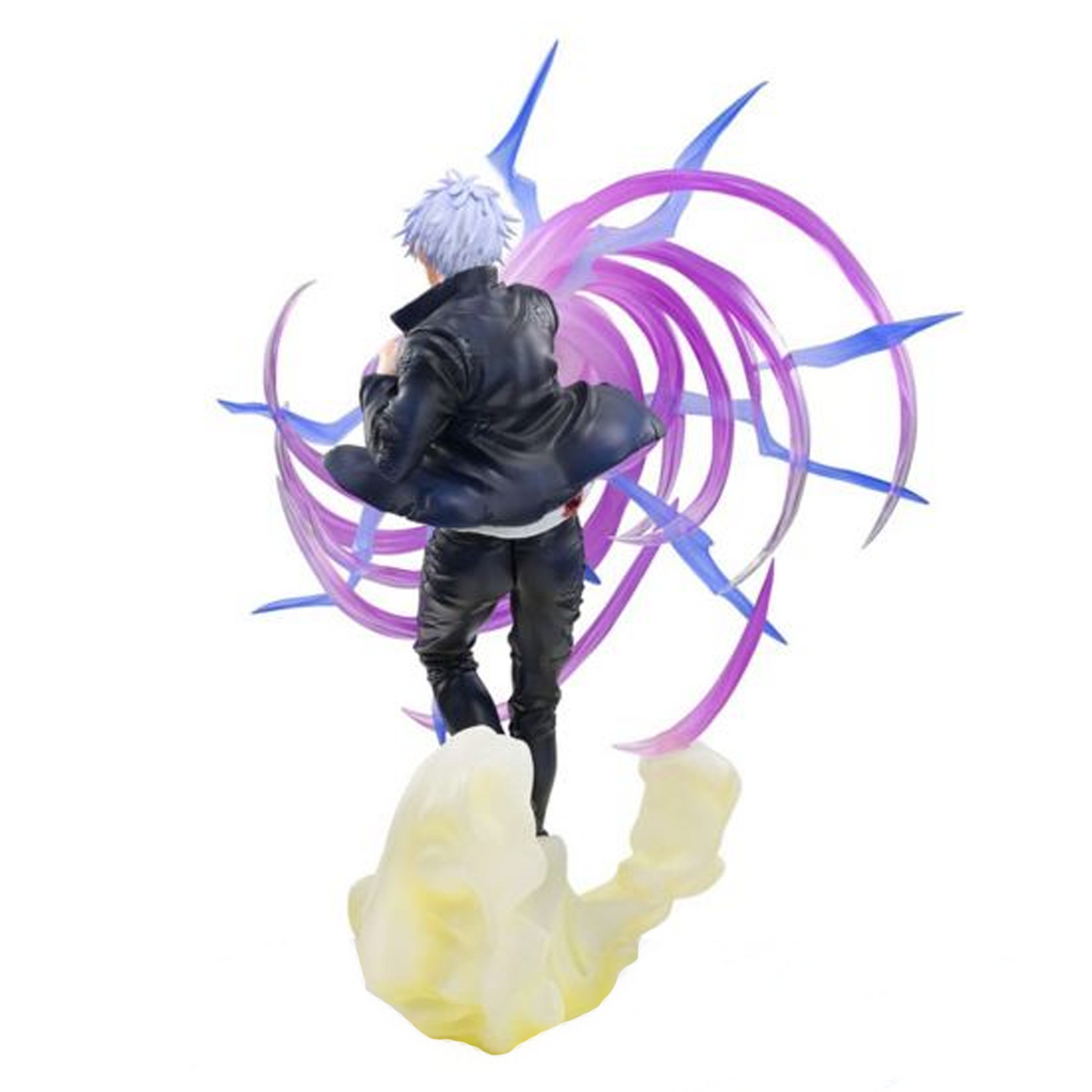 Gojo Satoru: Jujutsu Kaisen Hollow Purple Technique Luminista Figure (Back) on a White Background | Happy Piranha