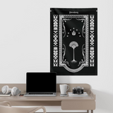 The Lord of The Rings Gondor Flag 70 x 100cm Wall Scroll Above a Desk | Happy Piranha