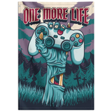 One More Life Zombie Gamer Flag 70 x 100cm Wall Scroll | Happy Piranha