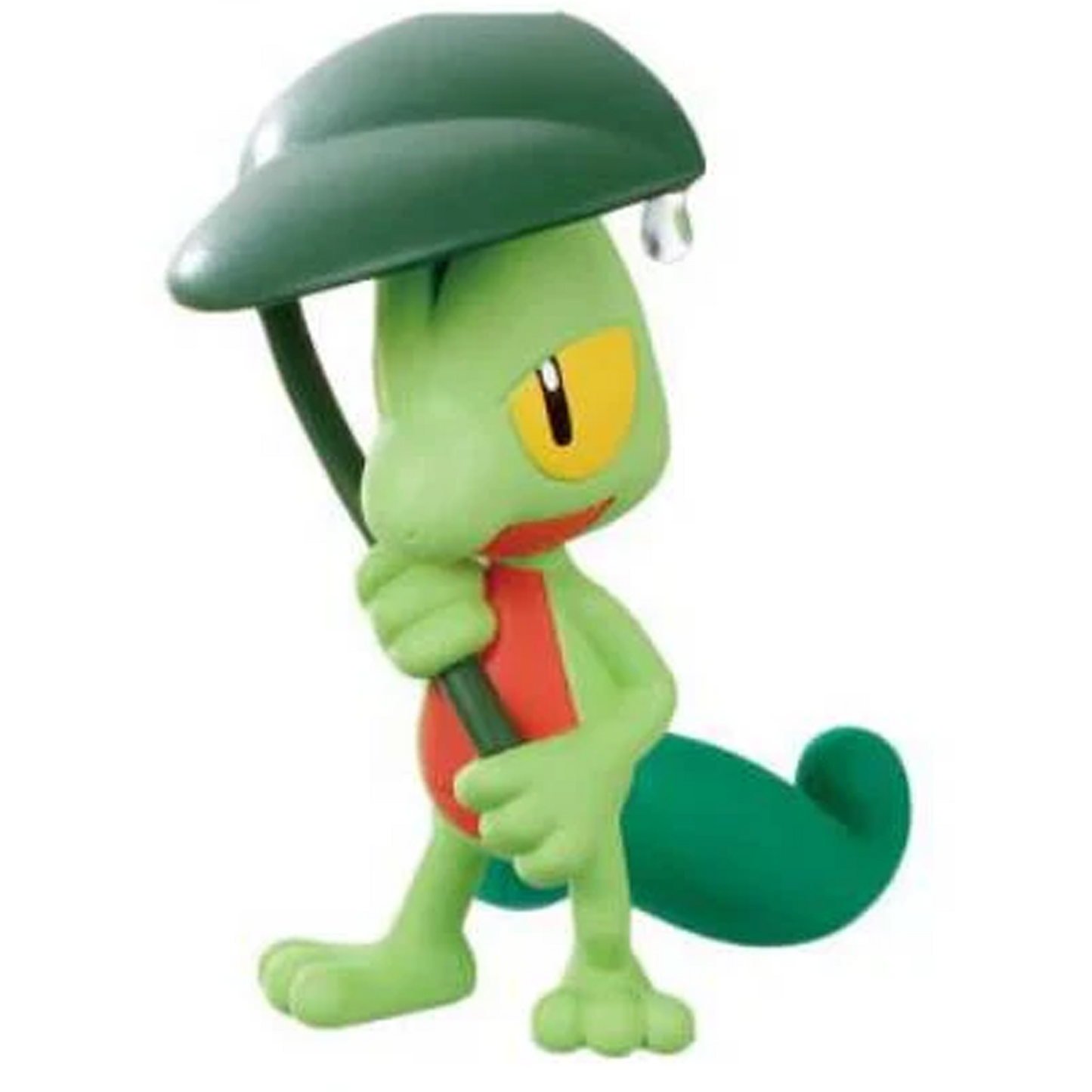 Pokémon Shitoshito Amayadori 'Rain Shelter' Gachapon (Gashapon) Capsule Toy (Treecko) on a White Background | Happy Piranha