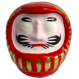 Red 5cm Takasaki Daruma - Handmade Japanese Good Luck Doll | Happy Piranha