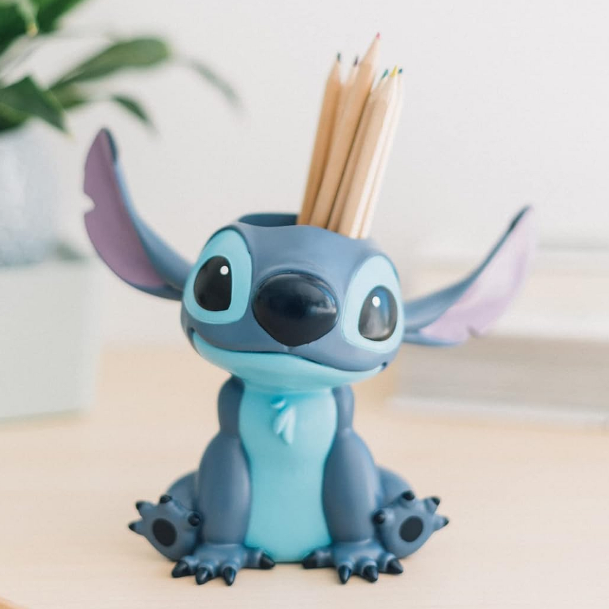 Disney Lilo & Stitch - 3D Stich Desk Tidy / Pen Pot With Pencils in | Happy Piranha